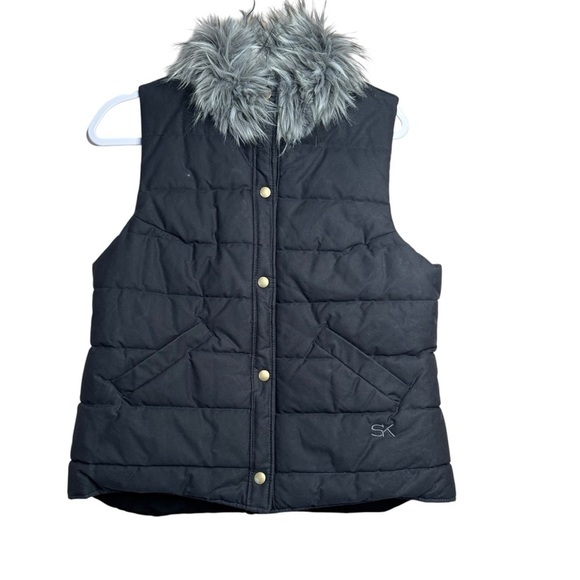 NWT Stormy Kromer The Highland Vest- Women’s Small Black Puffer - Picture 1 of 7